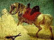 Baron Antoine-Jean Gros cheval arabe oil